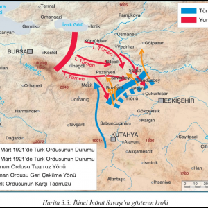 Kurtuluş Savaşı Batı Cephesi Haritası