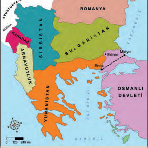 2. Balkan Savaşı Haritası