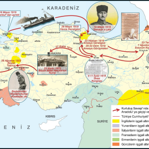 Kurtuluş Savaşında Mustafa Kemal yolu