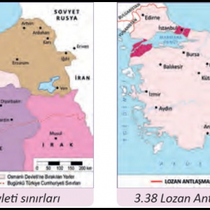 Sevr Antlaşmasına Göre Osmanlı Devleti Haritası