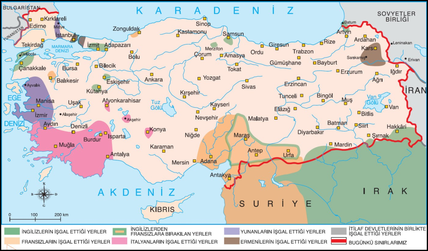Anadolunun İşgal Haritası