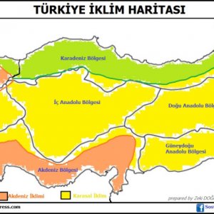 Türkiye İklimler Haritası