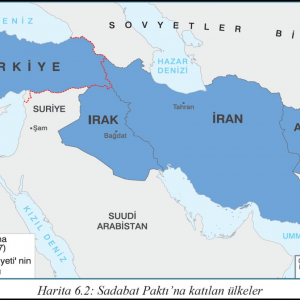 Sadabat Paktı Katılan Ülkeler Haritası