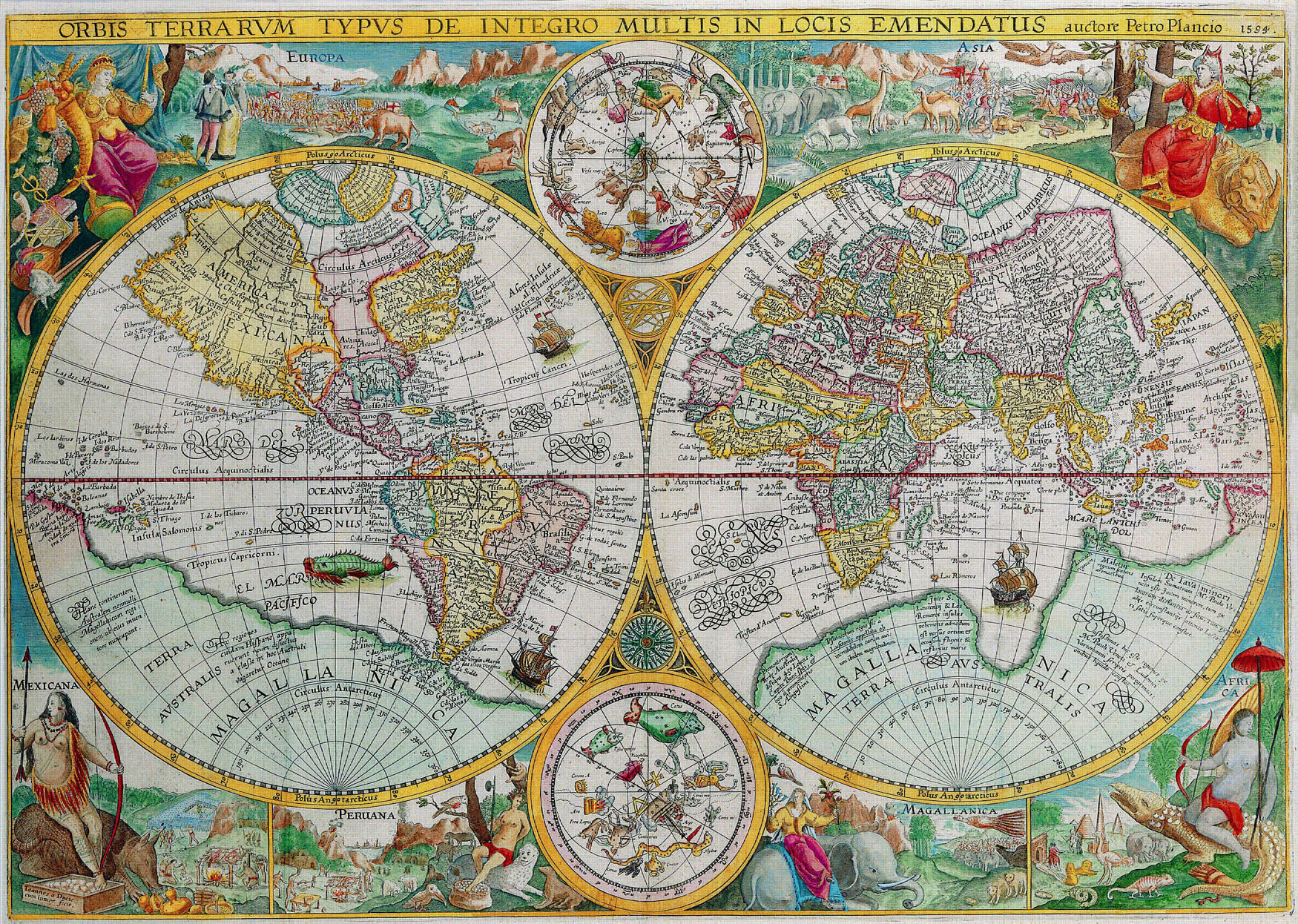 Tarihi Eski Dünya Haritalar Old Map.png
